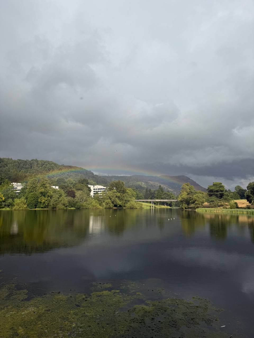 Karate camp group by the lake